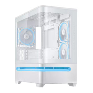 ASUS Prime AP202 ARGB Micro-ATX Gaming Chassis - White